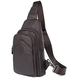 Кожаная сумка-слинг John McDee 30.5х18х5.5 см sum0025574