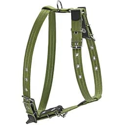 Шлея для великих собак Collar №3, брезент, 72-94х93-105х3,5 см, зелений (647) - мініатюра 2