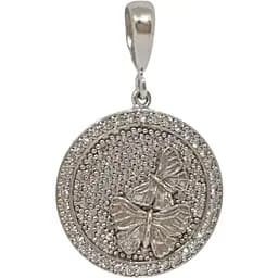 Срібна підвіска Dear з фіанітами. 4271.1С