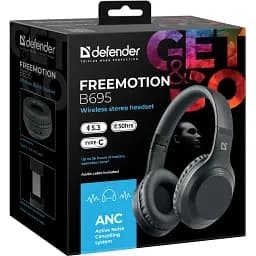 Гарнітура Defender FreeMotion B695Bluetooth+35ммANCBlack - мініатюра 8