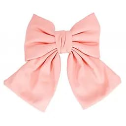 Детская заколка-бант 0901-191-11 эко-кожа, Розовый