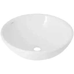 Раковина накладная Qtap Owl 400х400х155 мм, White, круглая, без донного клапана QT1911K53WN