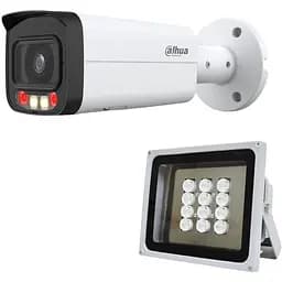Комплект: IP-видеокамера Dahua 4 Мп DH-IPC-HFW2449T-AS-IL (3.6 мм) с двойной подсветкой + ИК-прожектор Lightwell LW12-140IR4