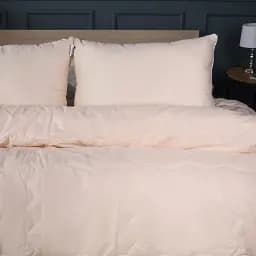 Літній постільний комплект MirSon Line Satin Light Pro Creamy Вовна Полуторний (2200010980189) - мініатюра 2