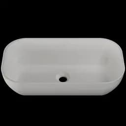 Раковина глянцева накладна Amidicon Atlant 60 600x320 з литого каменю ATLANT_60_HL, Білий