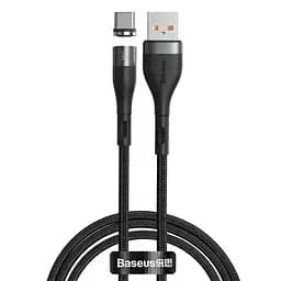 Кабель Baseus Zinc Magnetic Safe Fast Charging Cable USB to Type-C 5A 1m CATXC-NG1 Black-Grey