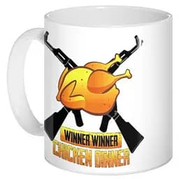 Кружка GeekLand PUBG Выигрыш есть - можно поесть 02.01.915 330 мл белая