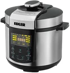 Мультиварка-скороварка Edler ED-PC2007 Black/Silver 900W сенсорне управління 5л дисплей 20 програм 20 - мініатюра 2