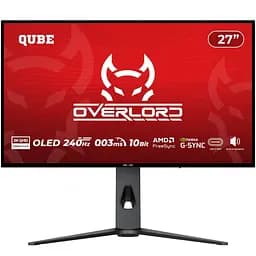 Монітор 27" QUBE Overlord OLED OG27Q240HC QHD OLED 240Hz (OG27Q240HC)