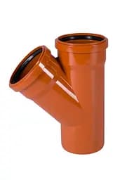 Трійник для зовнішньої каналізації Ostendorf KG 110x45 (220300)