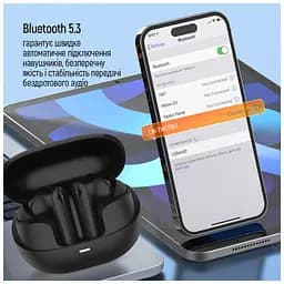 Навушники ColorWay Slim TWS-1 Earbuds Long Life Black (CW-TWS1BK1) - мініатюра 12