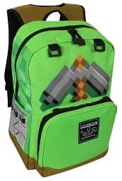 Рюкзак Minecraft "Кріпер/Кирка" — Шкільний/Міський для фанатів гри (Зелений) - мініатюра 2