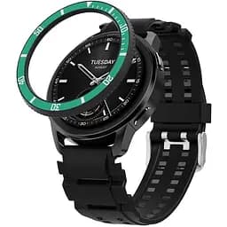 Безель Sikai для смартгодинника Xiaomi Watch S3/S4 Green-black