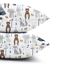 Набір наволочок Cosas Bears wigwams 50х70 см сірий (SetPillow_BearsWigwams_50х70) - мініатюра 2