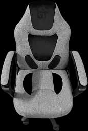 Геймерське дитяче крісло GT Racer сіре із чорним (X-1414 Fabric Gray/Black Suede) - мініатюра 5
