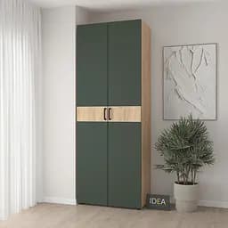 Шафа для одягу з однією штангою С-8.4 Дуб крафт/Камуфляж Idea