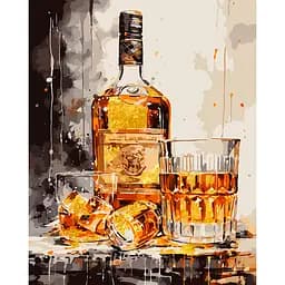 Картина по номерам Santi Виски со льдом 40х50 см (955282)