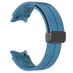 Ремінець для Samsung Galaxy Watch 4 Classic 46mm - світло-синій ширина кріплення 20мм силікон Watchbands Cls-black (W34-1WB87751991) - мініатюра 3
