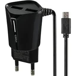 Мережевий зарядний пристрій Gelius Pro Edition Auto ID 2USB 2.4 A Black з кабелем XiaomicroUSB