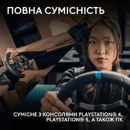 Кермо Logitech G923 for PS4 and PC Black (941-000149) - мініатюра 6