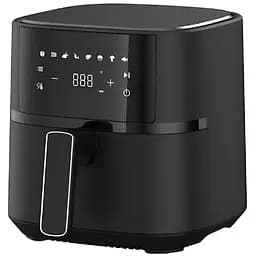 Багатофункціональна мультипіч Crownberg Air Fryer Grill на 5 літрів Аерогриль, аерофритюрниця без олії Black