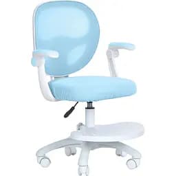 Детское кресло Bambi с подлокотником и подножкой регуляция высоты голубое M 6056-4 