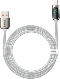 Кабель Baseus Display Fast Charging Cable USB to Type-C 5A 1m CATSK-02 White
