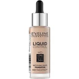 Жидкая тональная основа Eveline Liquid Control тон 030 (Sand Beige) 32 мл