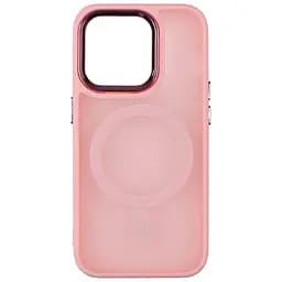 Чохол PC Color Chrome Magsafe Apple iPhone 15 Pro Pink
