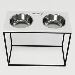 Hollky Base XL40 — миски на підставці для великих собак (2 × 1,8 л, висота 40 см) - мініатюра 4