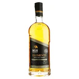 Віскі M&H Elements Peated Single Malt Whisky 46% 0.7 л в подарунковій коробці - мініатюра 2