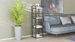Етажерка 4/34 Ferrum-decor Серії Коннект 120x34x28 чорний ДСП Білий 16мм (FRD-104272) - мініатюра 2