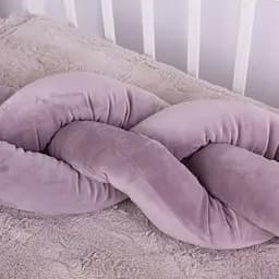 Коса захисна в ліжечко MirSon Kids Time 28-0005 Ashen Velvet велюрова фіолетова - мініатюра 8