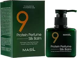 Незмивний бальзам з протеїнами для пошкодженого волосся Masil 9 Protein Perfume Silk Balm 180 мл - мініатюра 2
