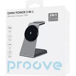 Бездротовий зарядний пристрій Proove Omni Power 3в1 Gray (WSOP15020003) [103728] - мініатюра 3