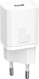 Зарядний пристрій Baseus Super Si Quick Charger 1C 30W EU white (CCSUP-J02)