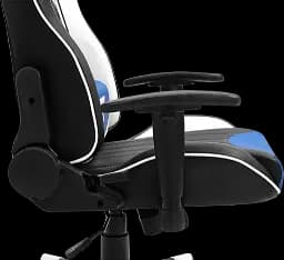 Геймерське крісло GT Racer чорне з синім та білим (X-5813 Black/Blue/White) - мініатюра 11