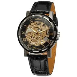 Наручний годинник чоловічий Winner Chocolate Чорний (1067)