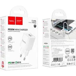Зарядний пристрій HOCO C149A Charm 1xUSB-C PD30W + 1xUSB QC3.0 White (6942007630337) - мініатюра 6
