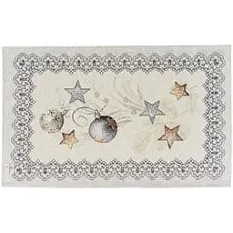 Серветка Прованс Silver Star гобеленова 50х30 см сіра (31331)