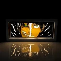 Світильник нічник 3D Атака титанів Ерен Егер Attack on Titan Eren Yeager 20 см NL3D AT EY - мініатюра 2