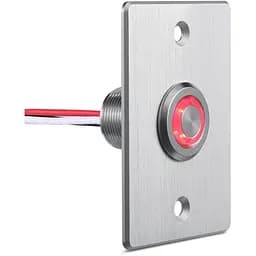 Димер для освітлення RV Boat 12V PWM Low Side Button 6A алюмінієвий з червоним кільцевим