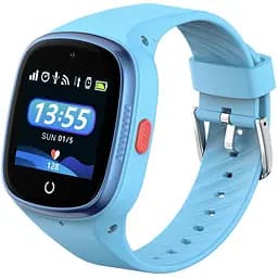 Детские смарт-часы Lemfo LT06 с кнопкой SOS голосовым чатом поддержкой 4G и GPS Синий