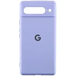 Чохол Lakshmi Silicone Cover Full Camera (AA) with logo для Google Pixel 7 Pro Бузковий / Dasheen