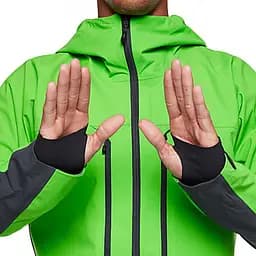 Куртка Black Diamond M Dawn Patrol Hybrid Shell M Vibrant Green (1033-BD 7450043048MED1) - мініатюра 5