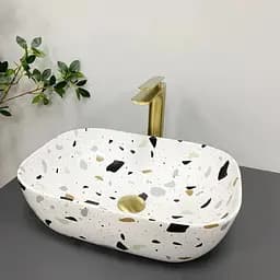 Умивальник VBI Ravenna terazzo glossy накладний VBI-011219, Цветной