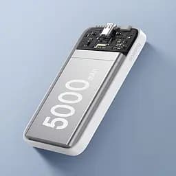 Акумулятор зовнішній магнітний Baseus Magnetic Mini Wireless Fast Charge 20W 5000 mAh білий P10022107223-00 - мініатюра 7