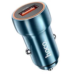 Адаптер автомобільний HOCO Blue shield single port car charger Z46 азу коричневе - мініатюра 3