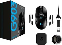 Миша комп'ютерна Logitech G903 Lightspeed Wireless Hero (910-005672, 910-005673) - мініатюра 3