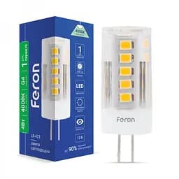 Лампа светодиодная Feron LB-423 AC/DC 12V 4 Вт G4 4000K 320 lm (25773)